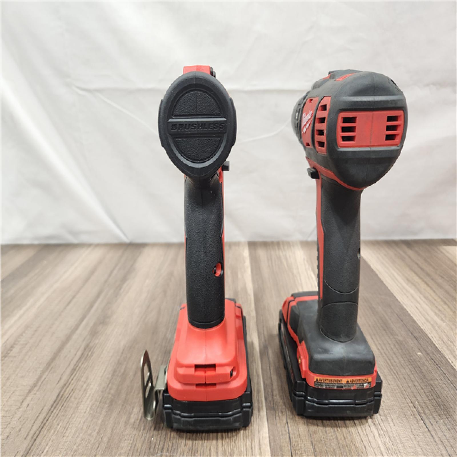 AS-IS- Milwaukee M18 Compact Brushless 2-Tool Combo Kit