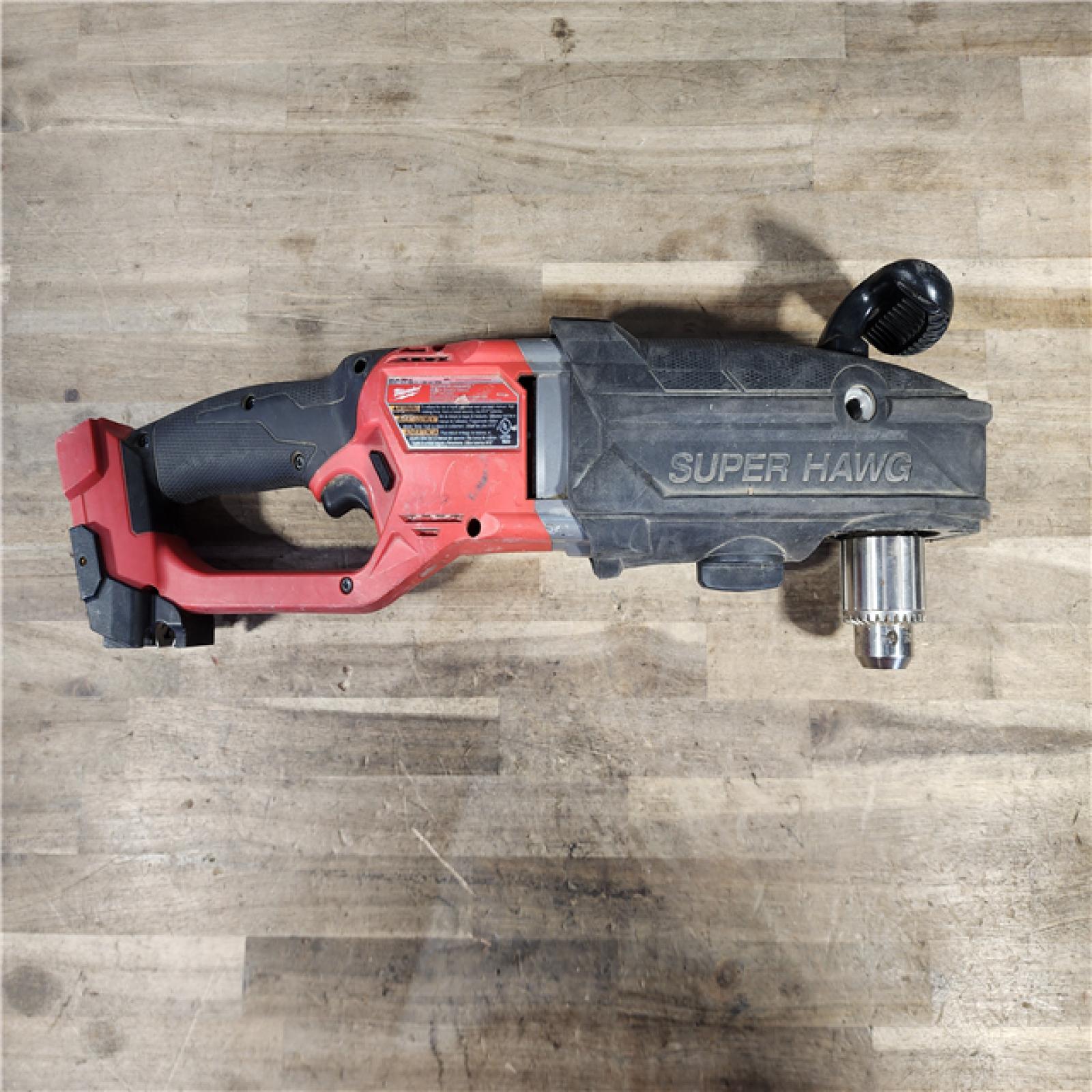 HOUSTON LOCATION - AS-IS Milwaukee M18 18V Fuel 1/2 Right Angle Drill Super Hawg Cordless Lithium-Ion 2809-20 (TOOL ONLY)