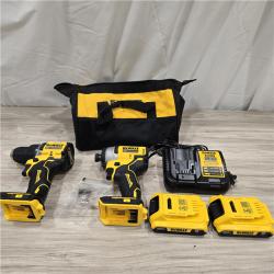 AS-IS Dewalt DCK225D2 20V MAX ATOMIC Compact Cordless Drill Driver and Impact Driver Combo Kit