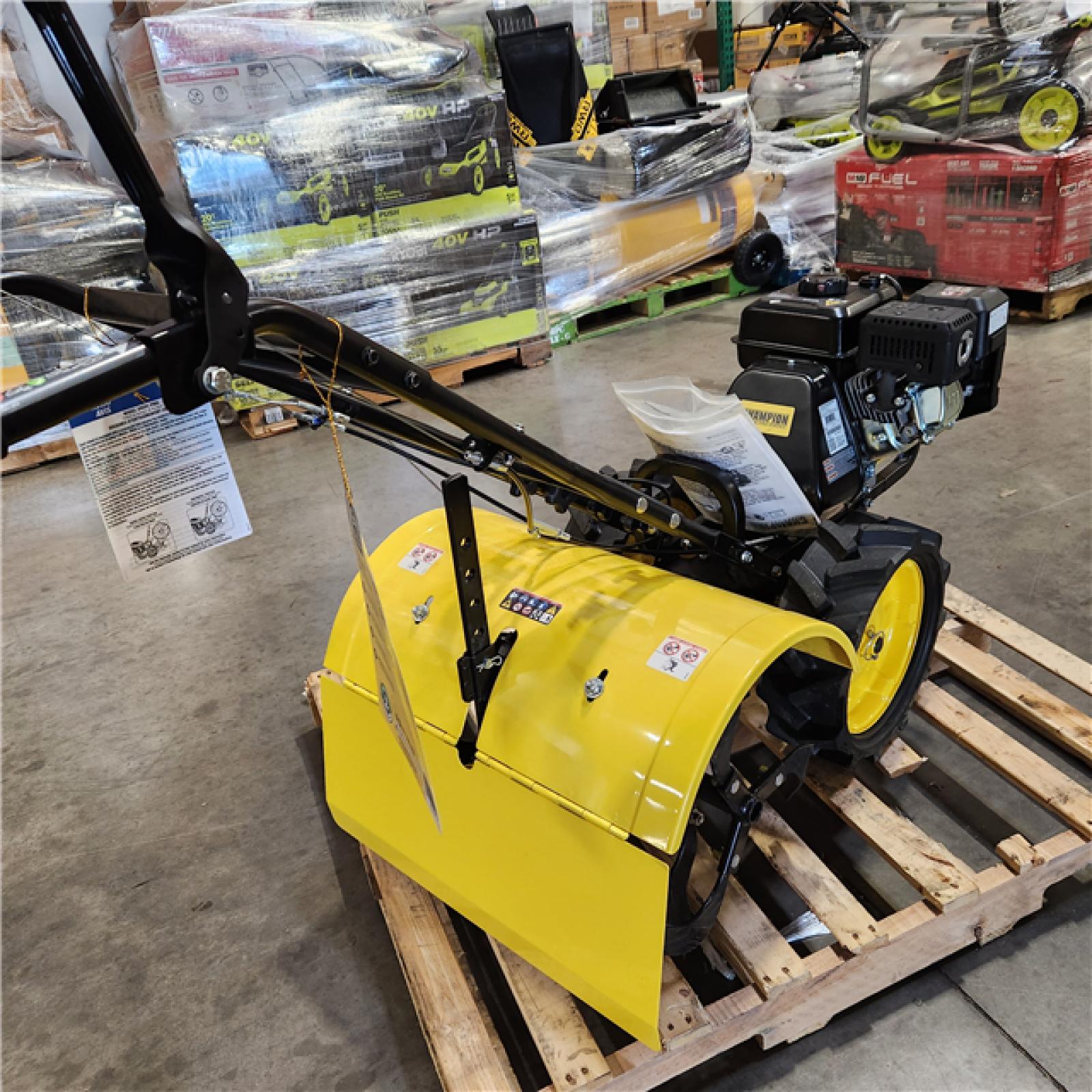 Dallas Location - As-Is Champion Power Equipment 22 in. Counter Rotating Gas Rear Tine Tiller