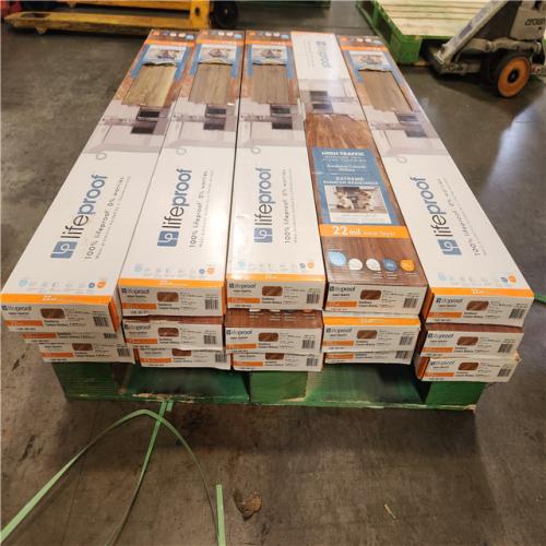 Phoenix Location AS-IS Lifeproof Sundance Canyon Hickory 22 MIL x 7.1 in. W x 48 in. L Click Lock Waterproof Luxury Vinyl Plank Flooring(285 sqft/15 case)