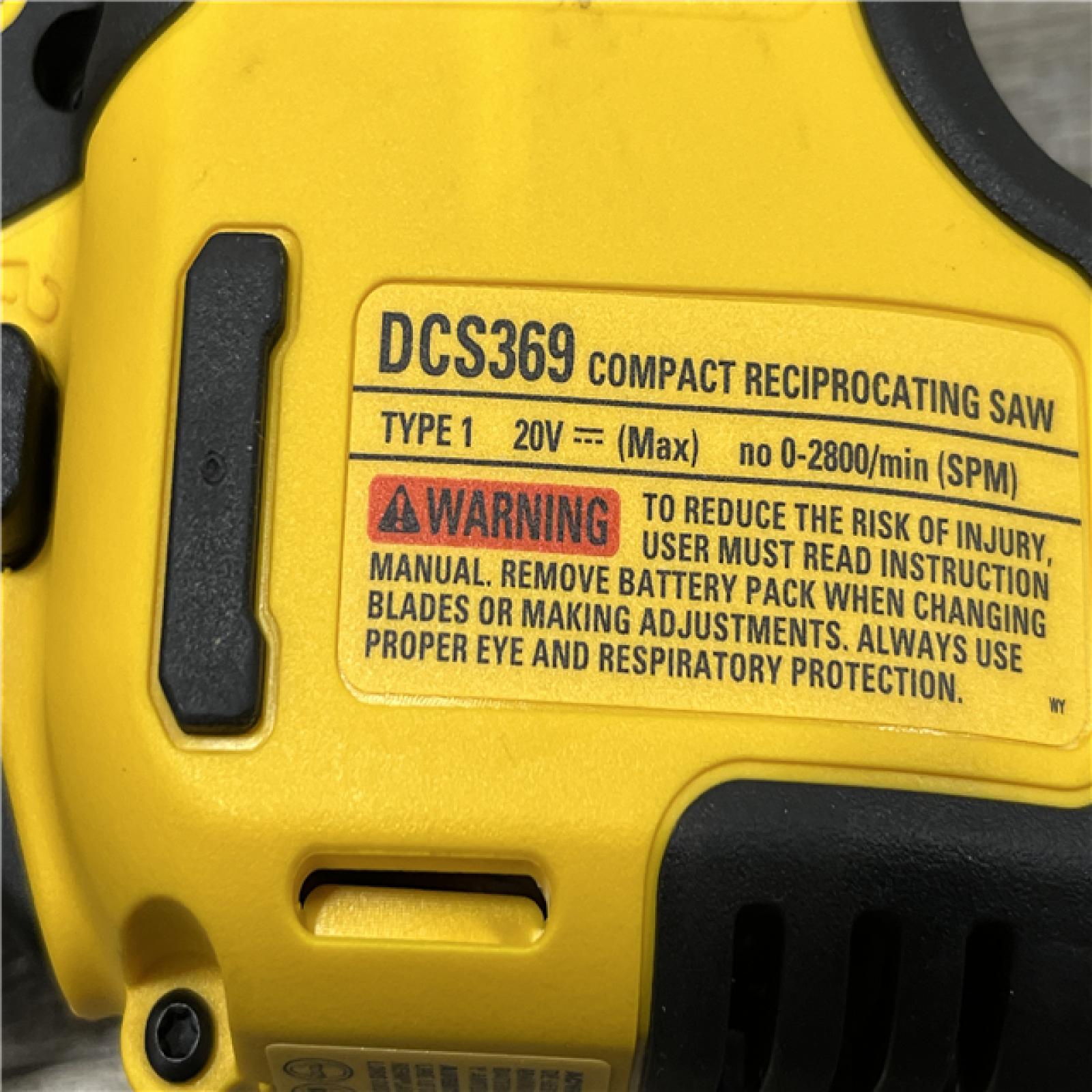 AS-IS DEWALT ATOMIC 20V MAX Cordless Brushless Compact Reciprocating Saw (Tool Only)