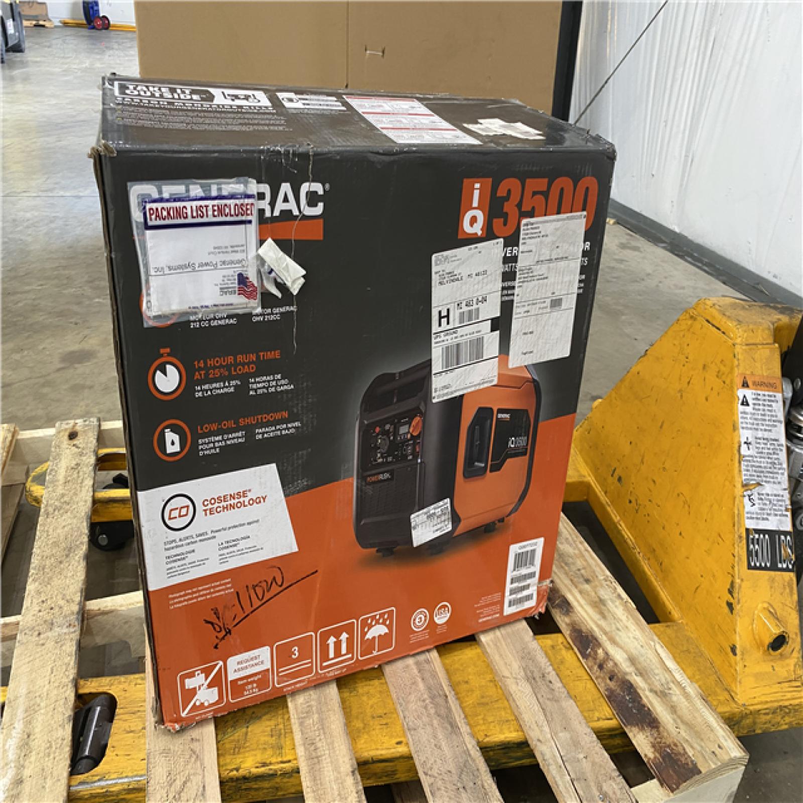 Houston Location AS IS - Generac Generator 3500