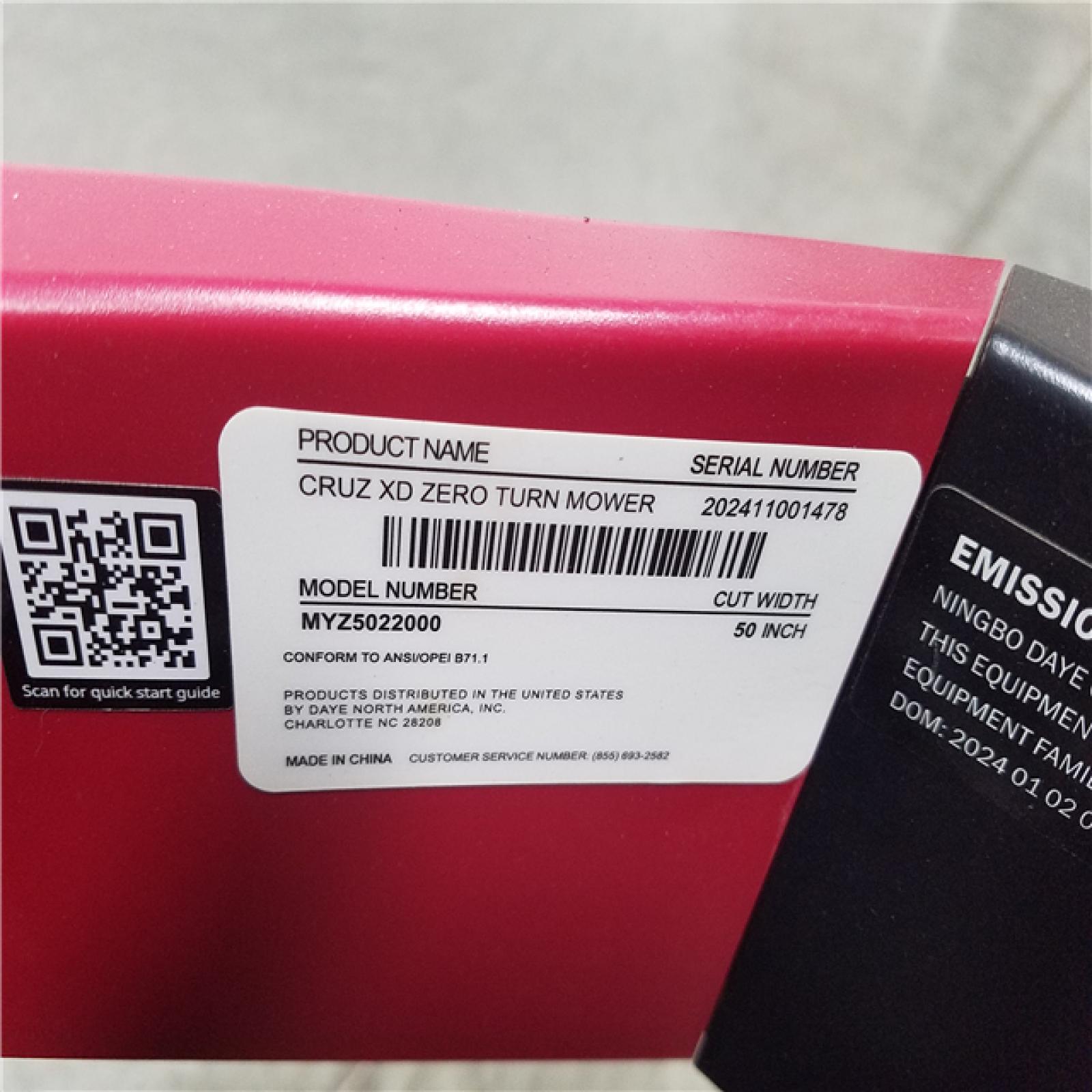 CALIFORNIA AS-IS MURRAY CRUZ XD ZERO TURN