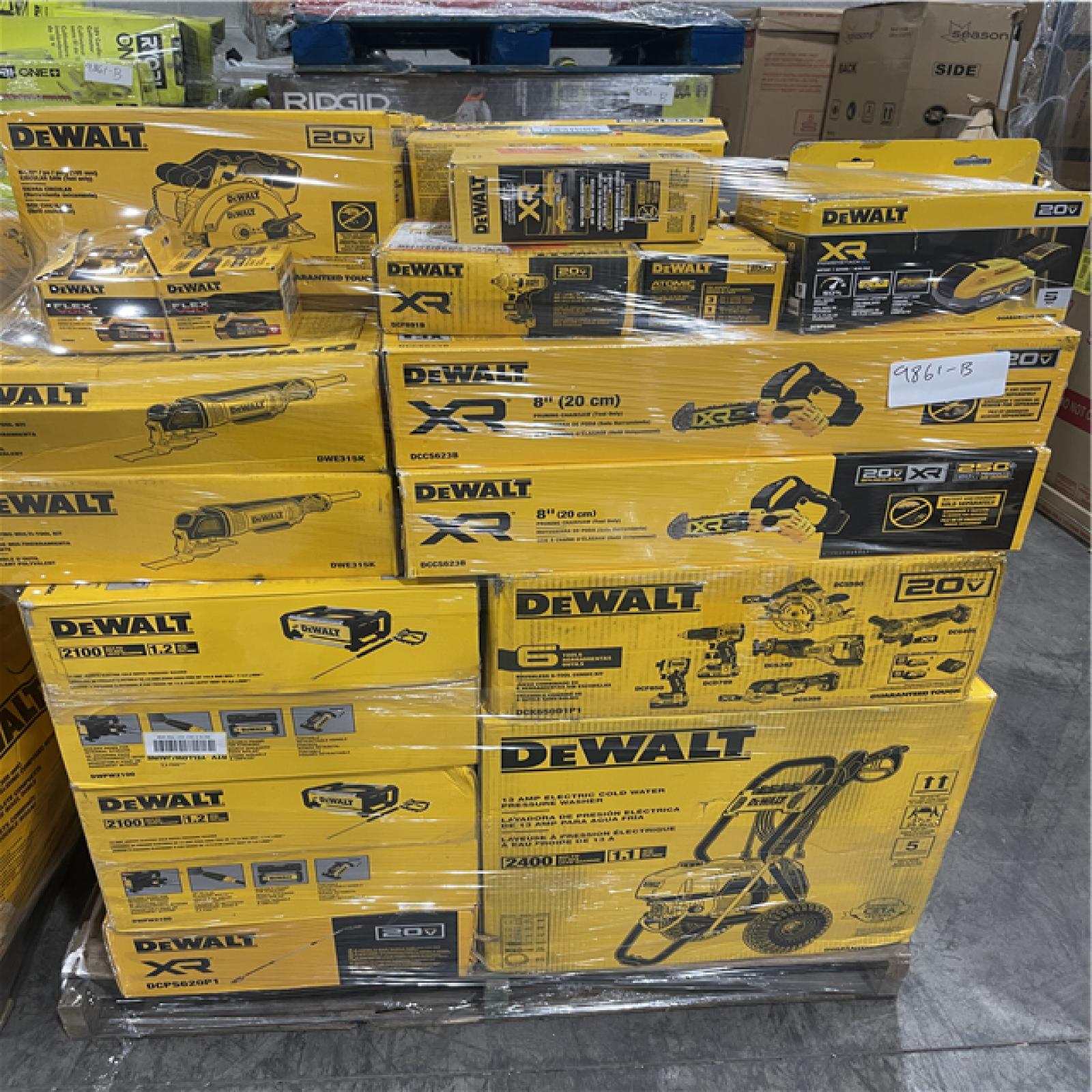 Pittston Location As-Is Power Tools Partial Truckload (15 Pallets) 9861-B