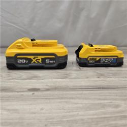 AS-IS Dewalt DCBP315-2C 20V MAX POWERSTACK Lithium-Ion Batteries and Charger Starter Kit