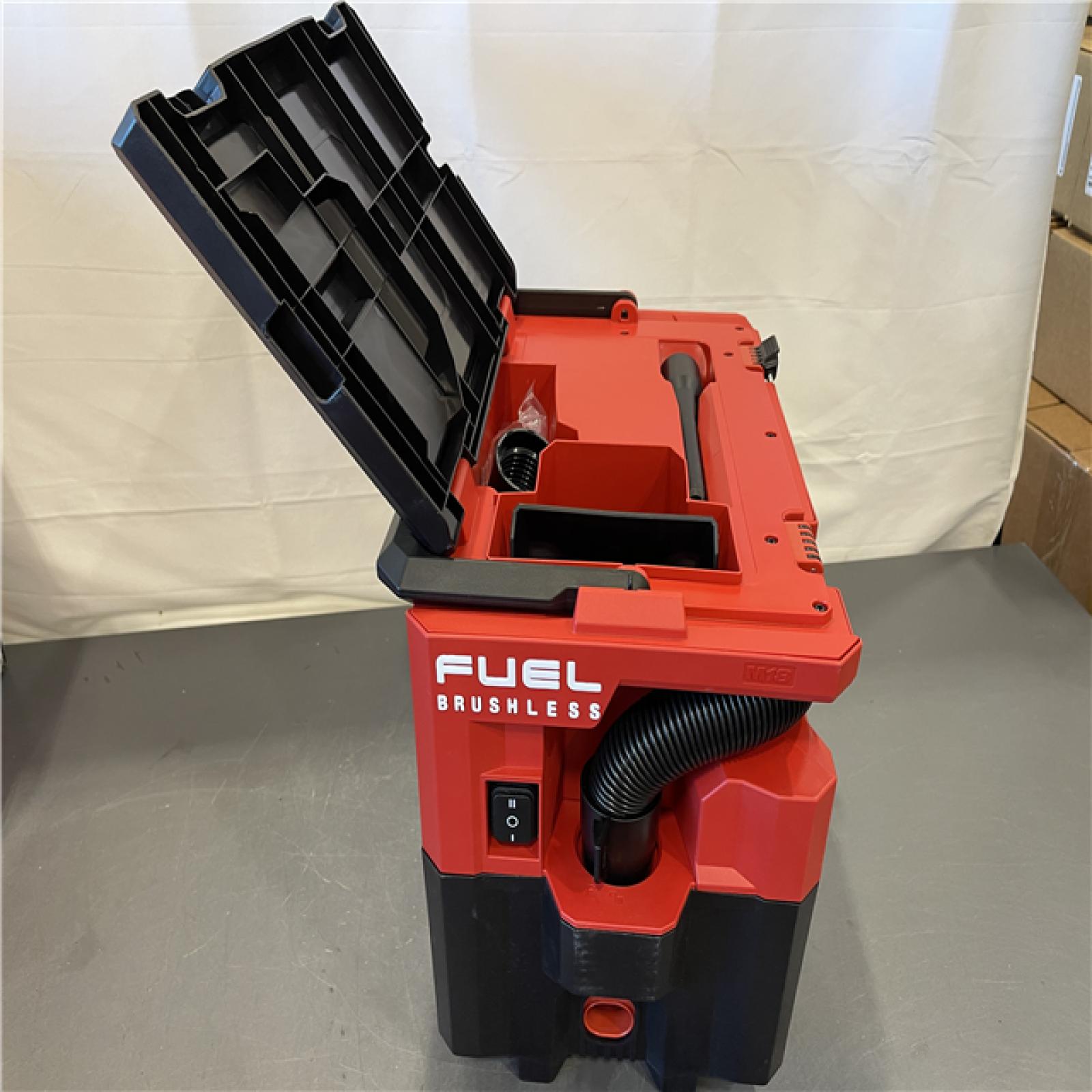 AS-IS - MILWAUKEE M18 FUEL PACKOUT 18-Volt Lithium-Ion Cordless 2.5 Gal. Wet/Dry Vacuum