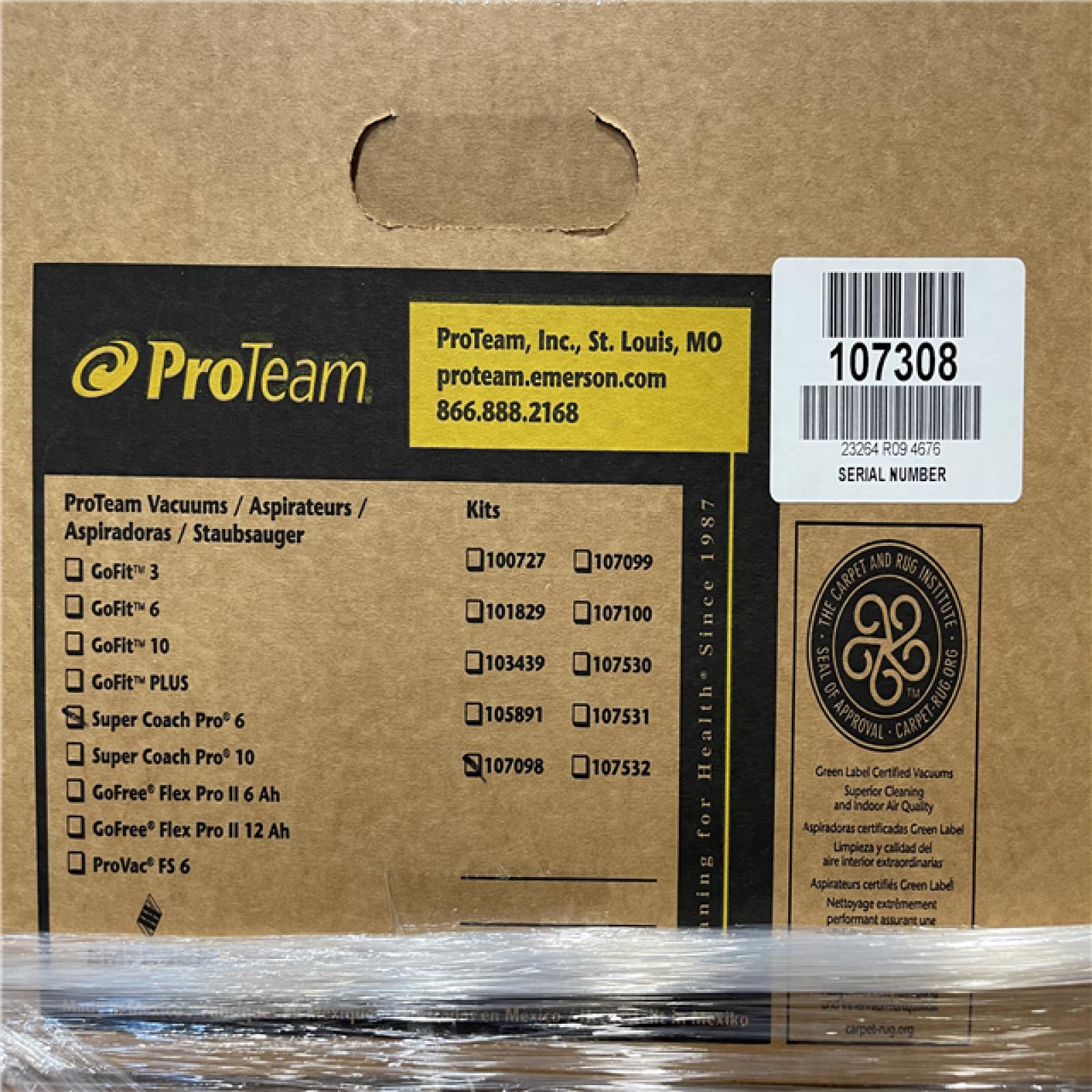 DALLAS LOCATION - PRO TEAM SUPER COACH PRO 6 PALLET-(30 UNITS)