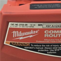 AS-IS Milwaukee M18 FUEL Compact Router (Tool-Only)