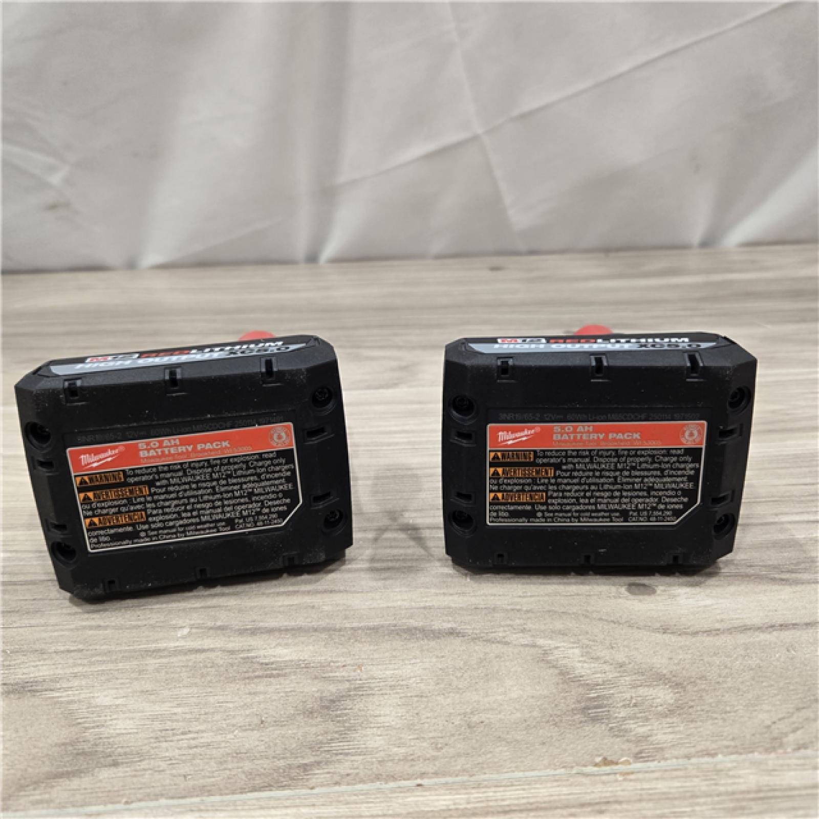 AS-IS Milwaukee M12 12V Lithium-Ion High Output XC5.0 Starter Kit