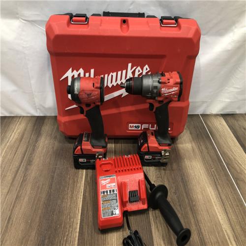 AS-IS Milwaukee  FUEL 18V Lithium-Ion Brushless Cordless Hammer Drill and Impact Driver Combo Kit