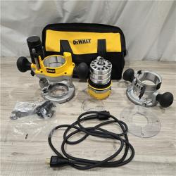 AS-IS DEWALT 12 Amp Corded Fixed and Plunge Base Router Kit
