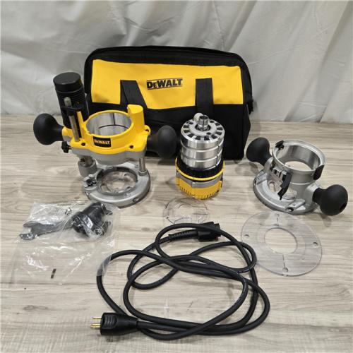 AS-IS DEWALT 12 Amp Corded Fixed and Plunge Base Router Kit