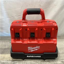 AS-IS Milwaukee 12-Volt/18-Volt Lithium-Ion Multi-Voltage 6-Port Sequential Rapid Battery Charger