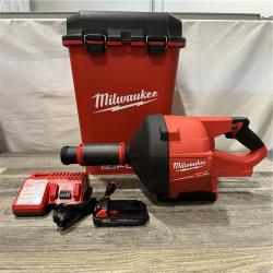 AS-IS Milwaukee FUEL 18-Volt Lithium-Iron Cordless Plumbing Drain Snake Auger Kit