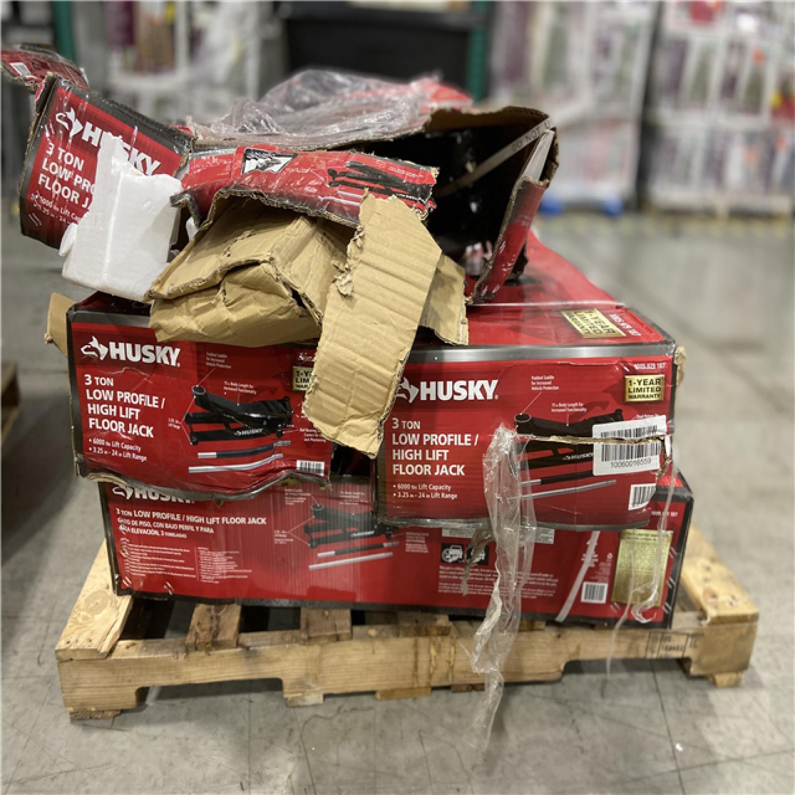 DALLAS LOCATION -Husky Super Low Super High Car Jack 3-Ton Hydraulic, 6000 lb Weight Capacity - 4 UNITS