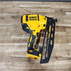 HOUSTON LOCATION - AS - IS DEWALT 20V MAX XR Lithium-Ion Electric Cordless 16-Gauge Angled Finishing Nailer (Tool Only)