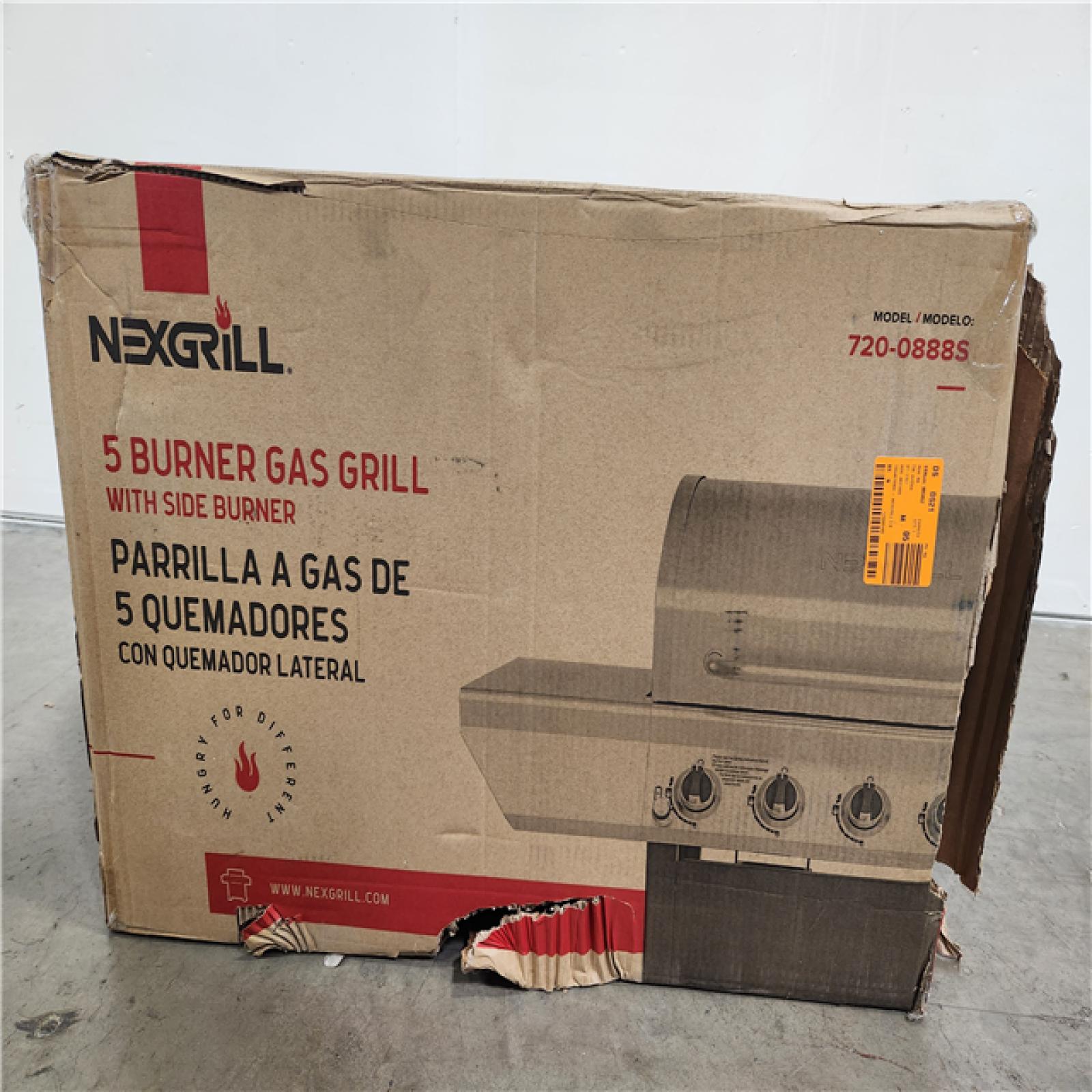 Phoenix Location NEW Nexgrill 5-Burner Propane Gas Grill in Stainless Steel with Side Burner and Condiment Rack 720-088S