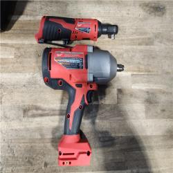 HOUSTON LOCATION - AS-IS Milwaukee 12/18V Lithium-Ion Cordless 3/8 in. Ratchet and 1/2 in. High Torque Impact Wrench with Friction Ring Combo Kit
