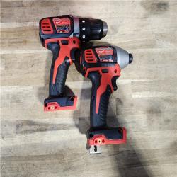 HOUSTON LOCATION - AS-IS Milwaukee 18V Cordless Brushed 2-Tool Drill/Driver and Impact Driver Kit