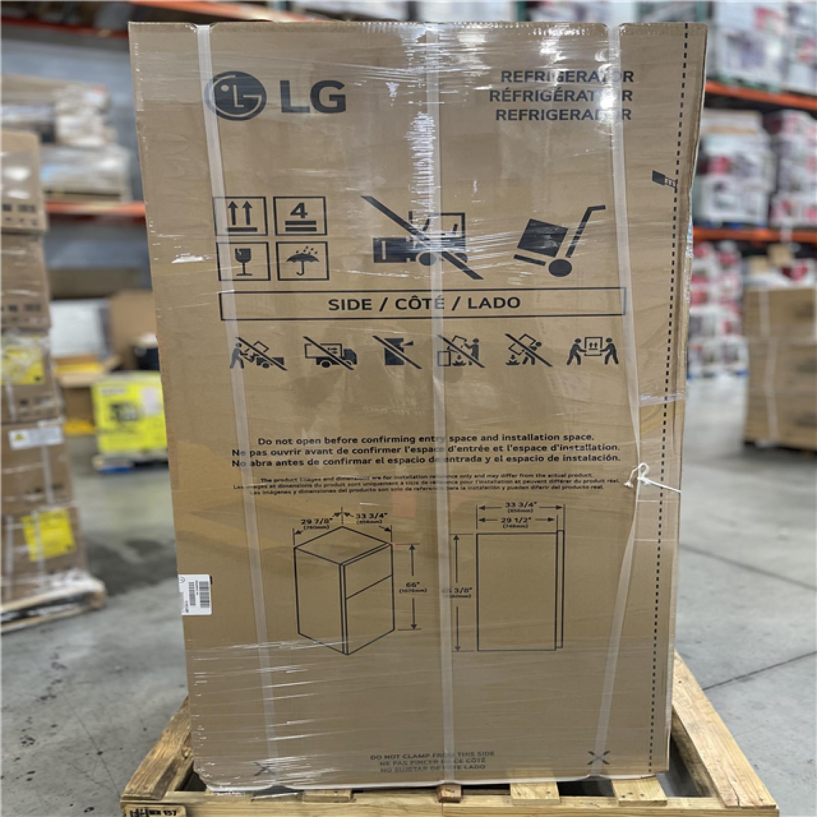 DALLAS LOCATION - LG 20 cu. ft. 30 Inch Wide Top Freezer Refrigerator - Stainless Steel