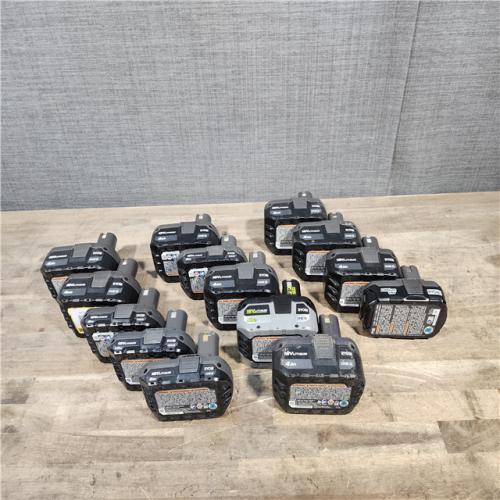 HOUSTON LOCATION - AS-IS RYOBI BATTERY PACK QTY - 14