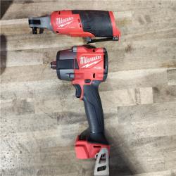 HOUSTON LOCATION - AS-IS M18 FUEL 18V Cordless Mid Torque 1/2 in. Impact Wrench W/ M12 FUEL 3/8 in. Ratchet & Battery/Charger Combo Kit