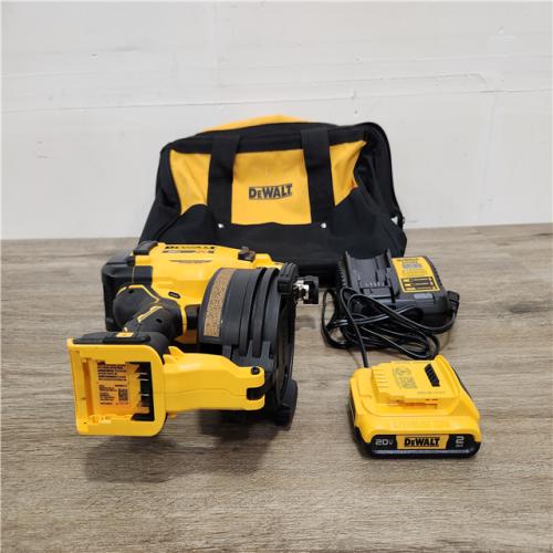 Phoenix Location Appears NEW DEWALT 20V MAX Lithium-Ion 15-Degree Cordless Roofing Nailer Kit with 2.0Ah Battery Charger and Bag DCN45ND1