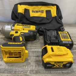 AS-IS DEWALT 20V MAX Lithium-Ion Cordless 1/2 in. Impact Wrench Kit
