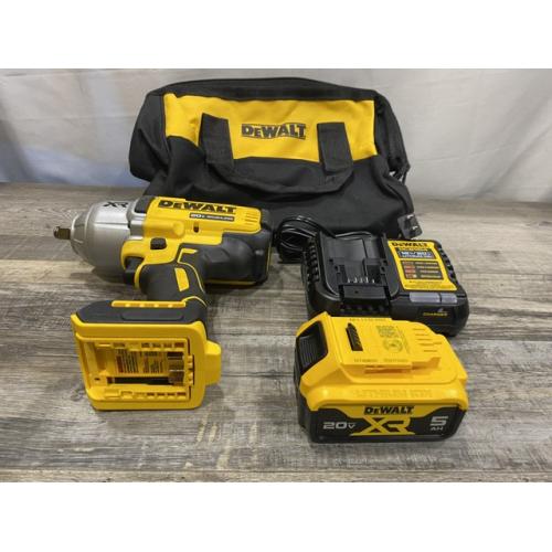 AS-IS DEWALT 20V MAX Lithium-Ion Cordless 1/2 in. Impact Wrench Kit