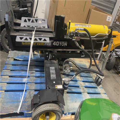 Dallas Location - As-Is Champion Power Equipment 40-Ton 338cc Gas Wood Log Splitter