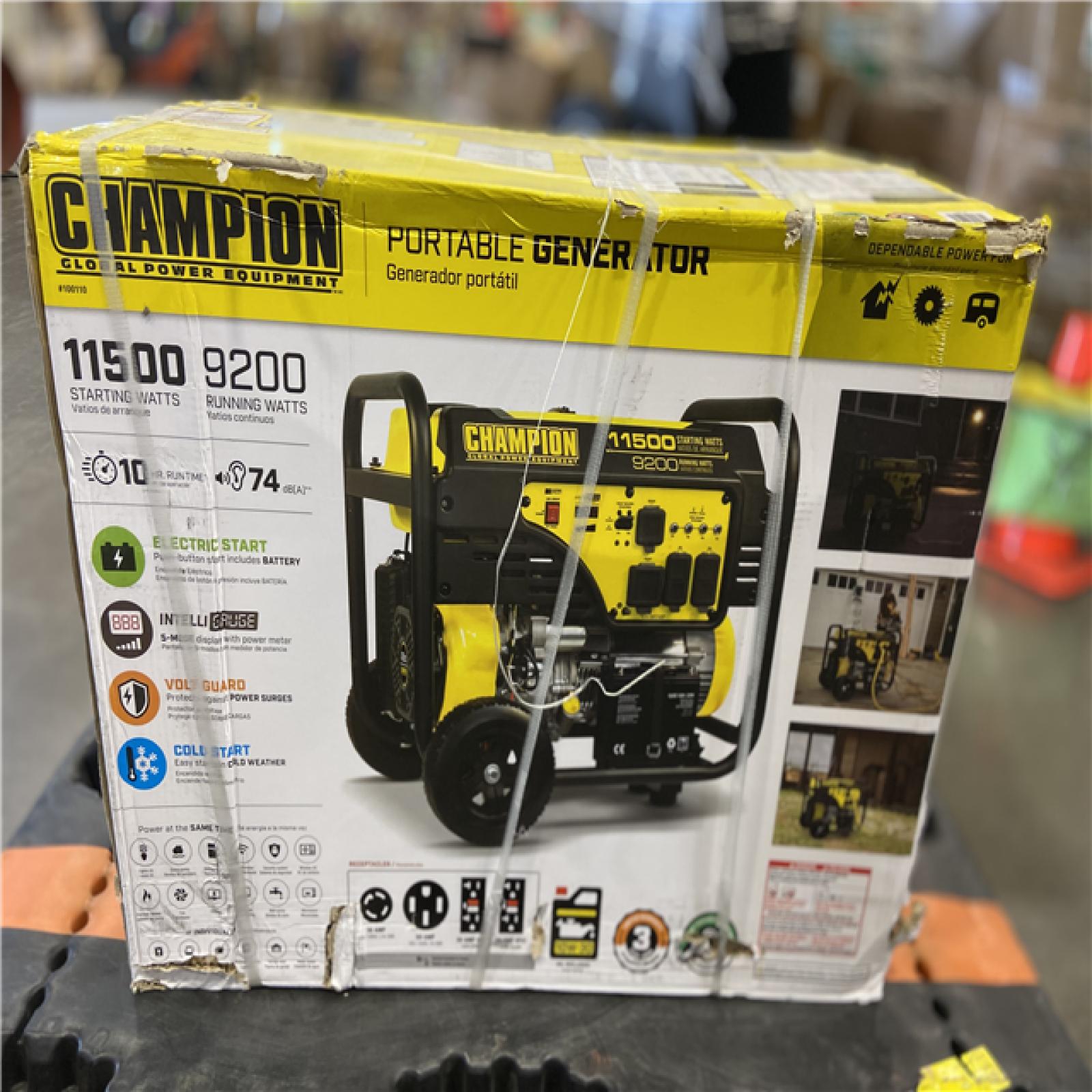 DALLAS LOCATION - Champion Power Equipment 11,500/9,200-Watt Gasoline Powered Electric Start Portable Generator