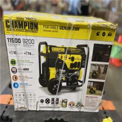 DALLAS LOCATION - Champion Power Equipment 11,500/9,200-Watt Gasoline Powered Electric Start Portable Generator