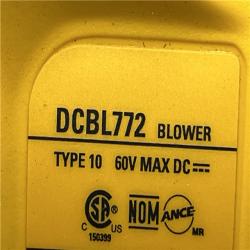 AS-IS DEWALT FLEXVOLT 60V MAX 125 MPH 600 CFM Brushless Cordless Battery Powered Blower (Tool Only)