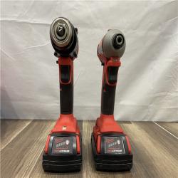 AS-IS Milwaukee M18 18V Lithium-Ion Brushless Cordless Compact Drill/Impact Combo Kit