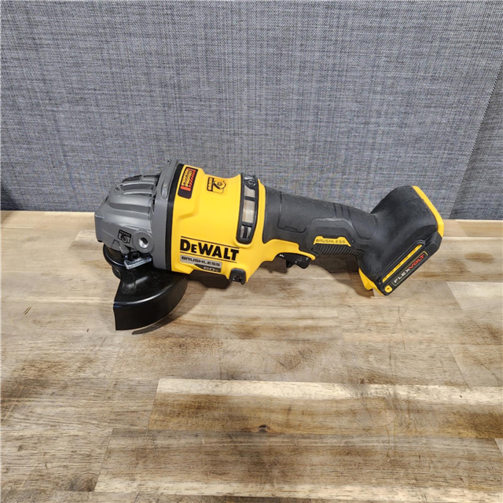 HOUSTON LOCATION - AS-IS DEWALT 60V MAX Cordless Brushless 4.5 in. to 6 in. Small Angle Grinder with Kickback Brake (Tool Only)
