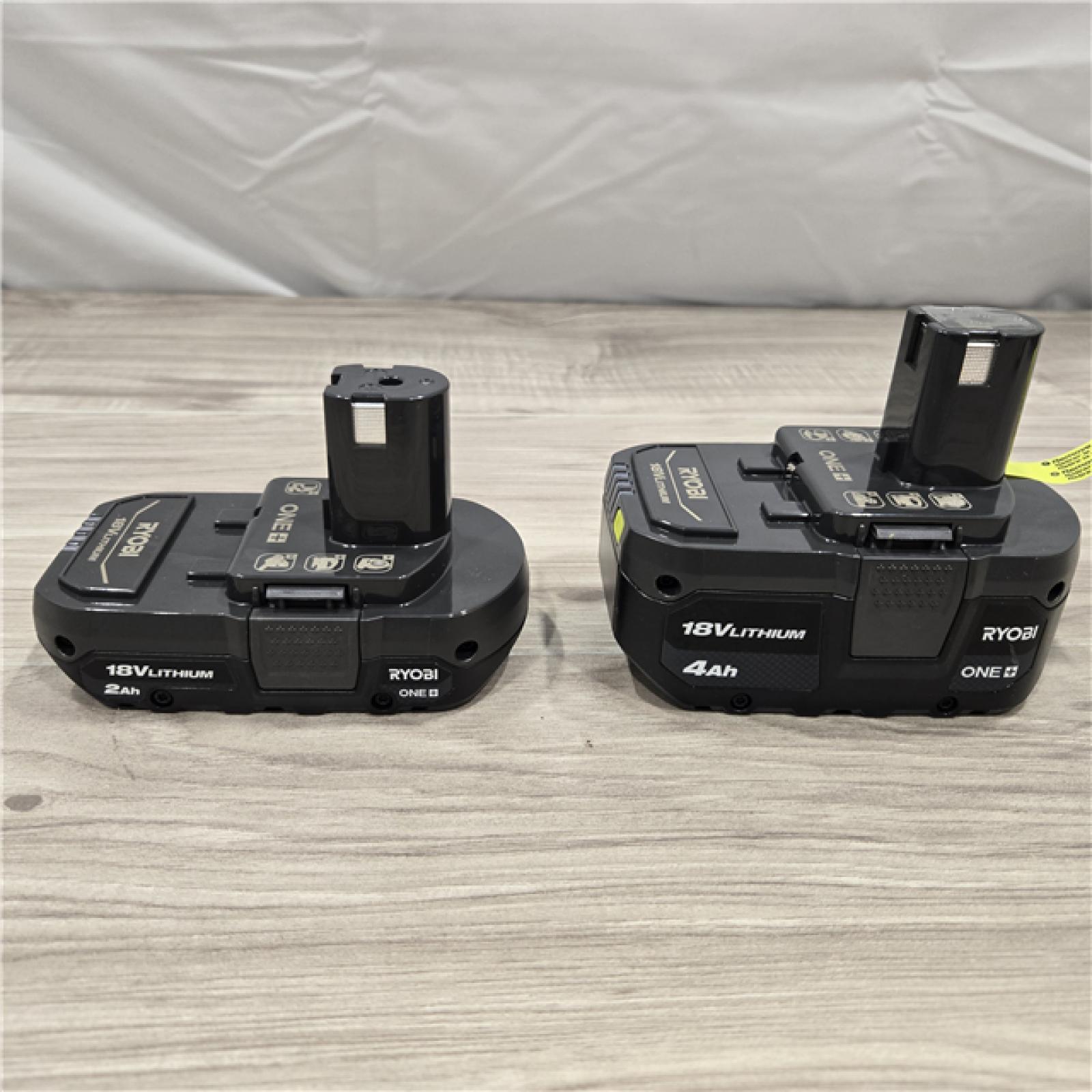 LIKE NEW! - Ryobi ONE+ 18V Li-Ion Starter Kit - 4.0 Ah Battery  2.0 Ah Battery  Charger