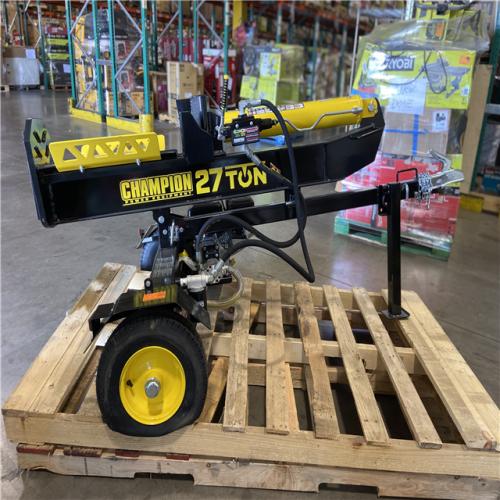 DALLAS LOCATION - Champion Power Equipment 27 Ton 224 cc Gas Powered Hydraulic Wood Log Splitter w/Vertical/Horizontal Operation