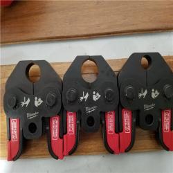 California NEW Milwaukee M18 Short Throw Press Tool with Pex Crimp Jaws  Includes (2) Batteries  Charger and Hard Case