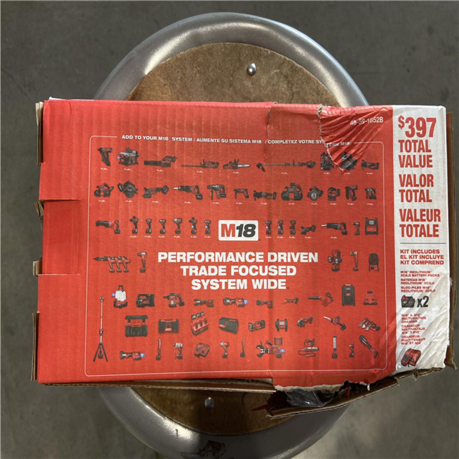 NEW! - Milwaukee M18 18-Volt Lithium-Ion XC Starter Kit with Two 5.0Ah Batteries and Charger