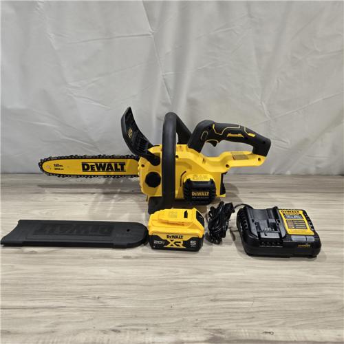 AS-IS DEWALT 20V MAX Compact 12 Brushless Cordless Chainsaw Kit