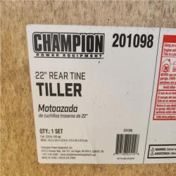 Phoenix Champion Power Equipment 22 in. Counter Rotating Gas Rear Tine Tiller with Self-Propelled Agricultural Tires