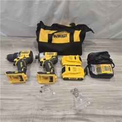 AS-IS Dewalt DCK225D2 20V MAX ATOMIC Compact Cordless Drill Driver and Impact Driver Combo Kit