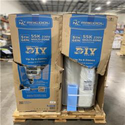 DALLAS LOCATION - AS IS- MR.COOL 5th Gen Multi-Zone 4-Zone 55 000 BTU 22 SEER2 (6K + 9K + 18K + 24K) Ductless Mini-Split Air Conditioner and Heat Pump (2 UNITS)
