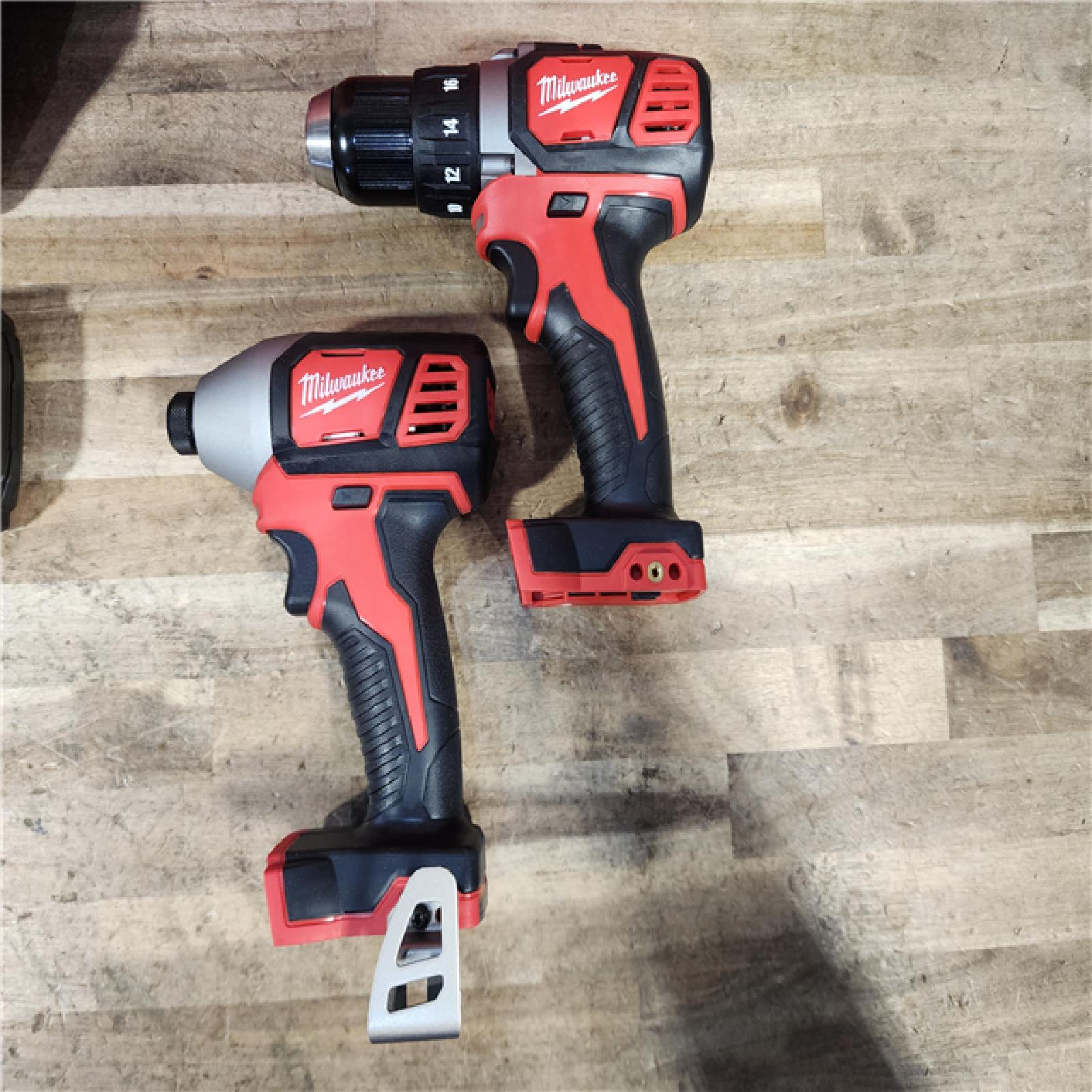 HOUSTON LOCATION - AS-IS Milwaukee 18V Lithium-Ion Cordless Drill Driver/Impact Driver Combo Kit