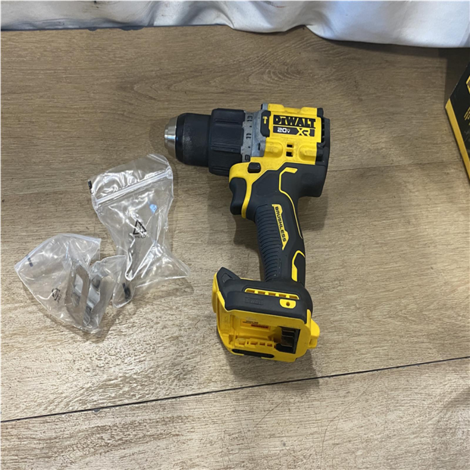 AS-IS DEWALT 20V XR Brushless Cordless 1/2 in. Hammer Drill (Tool-Only)