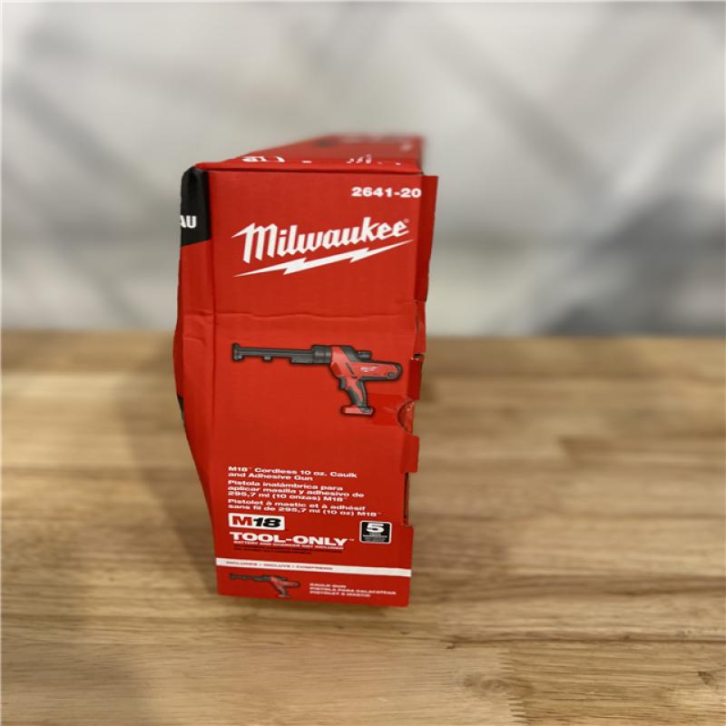 NEW! Milwaukee M18 18Volt LithiumIon Cordless 10 oz. Caulk and Adhesive Gun (ToolOnly)