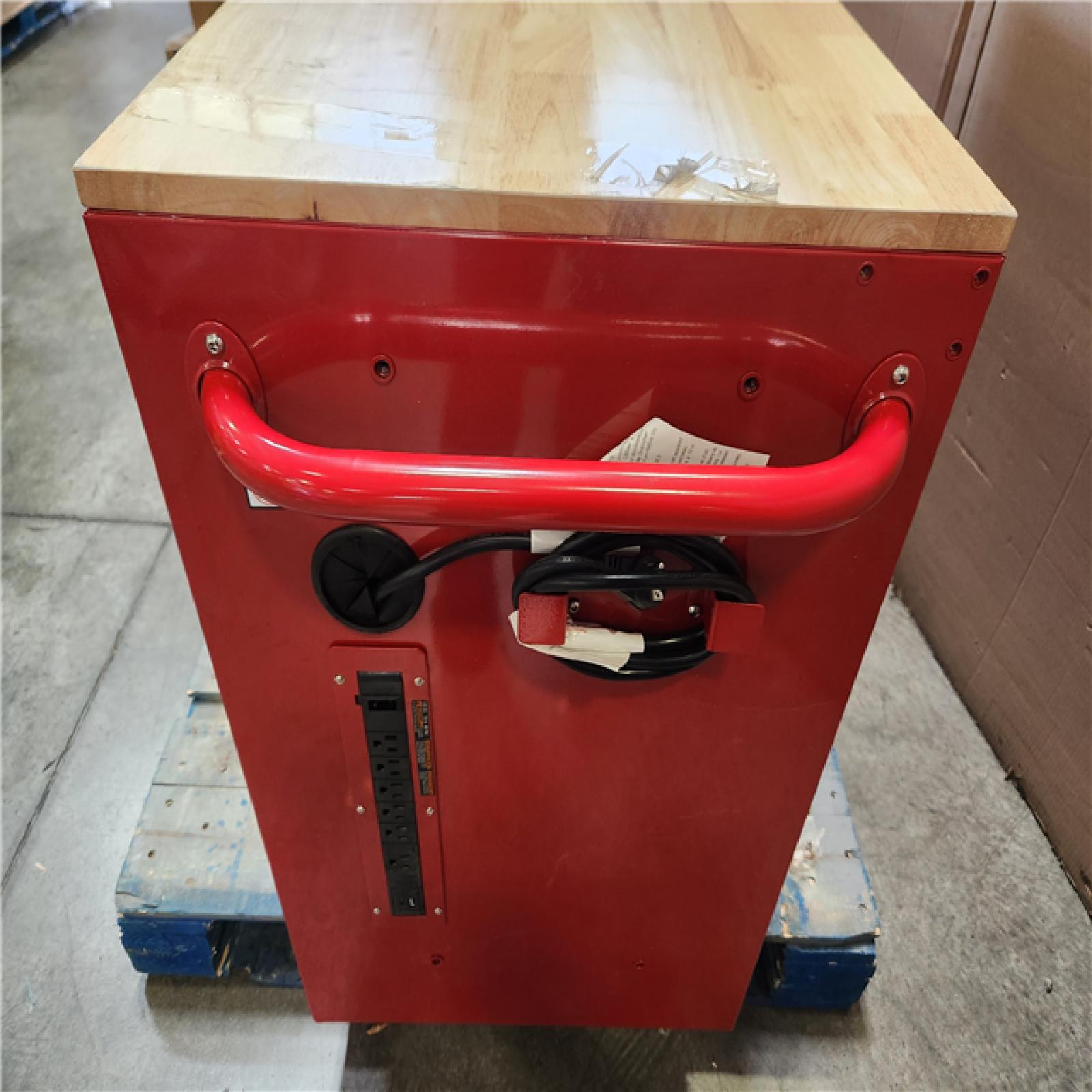 Phoenix Husky Modular Tool Storage 52 in. W x 20 in. D Standard Duty Red Mobile Workbench Cabinet