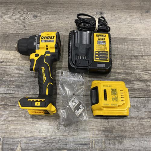 AS-IS DEWALT Atomic 20V Lithium-Ion Cordless Compact 1/2 in. Drill/Driver Kit