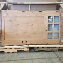Phoenix NEW Craftsman Knotty Alder 6 Lite Clear Glass Exterior Door